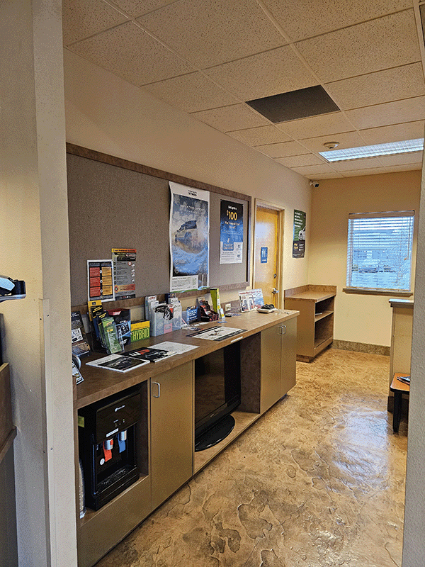 Waiting room with play area